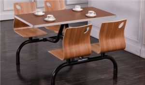 Z Font Sharp Table Chair Untuk Fast Food Outdoor Restaurant